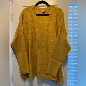 Cabi oversized gold sweater